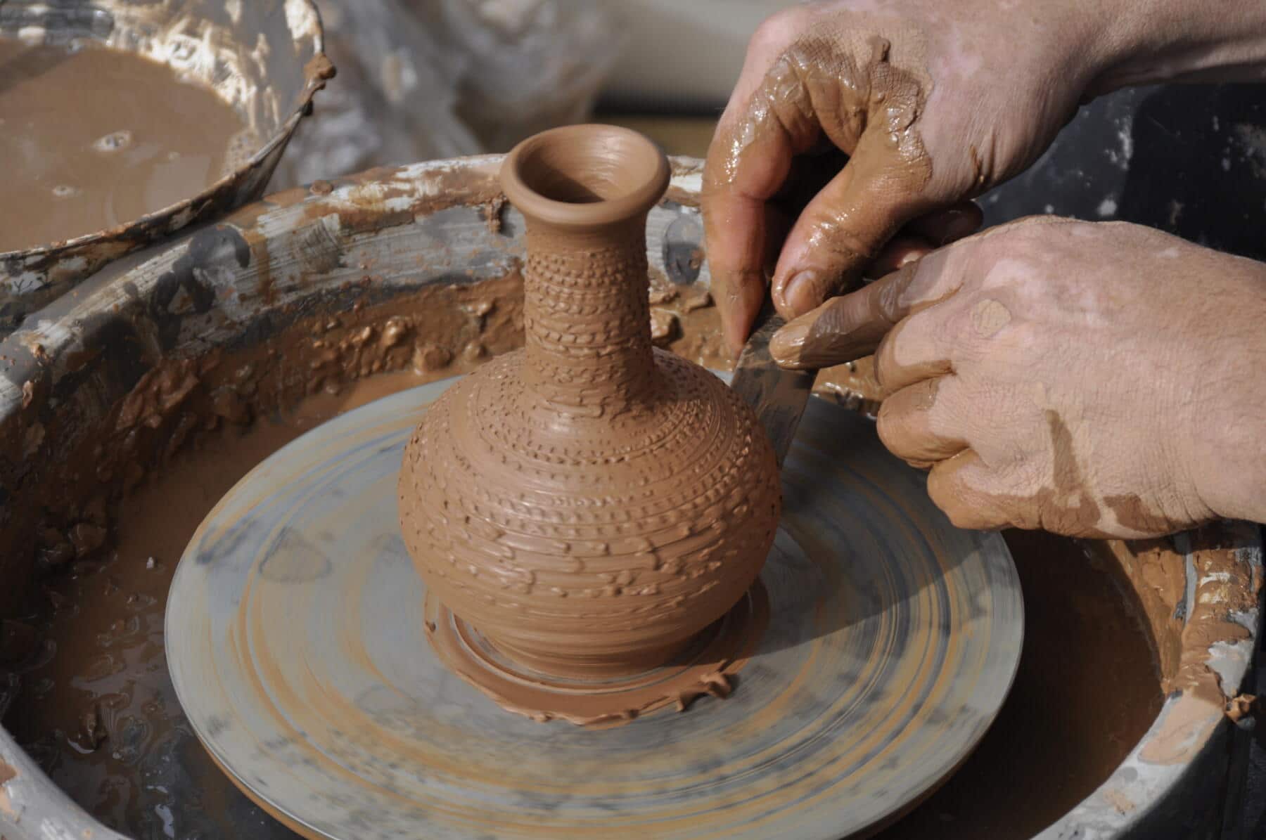Pottery Wheel classes at Old Town Artisan Studios.