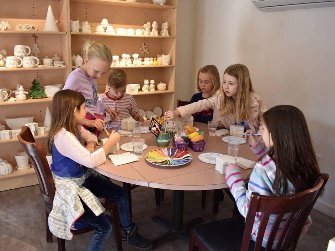 Paint your own pottery at Old Town Artisan Studios.