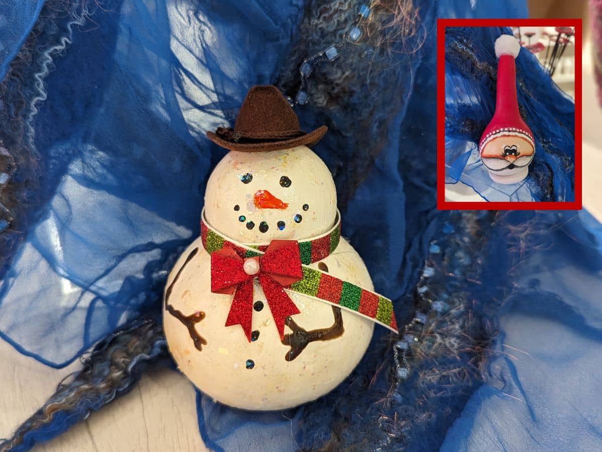 Holiday Gourd Ornament Workshop at Old Town Artisan Studios.